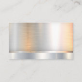 Logo für den Bau eines Trucks | Metall Visitenkarte (Rückseite)