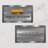 Logo für den Bau eines Trucks | Metallgrenze Visitenkarte (Vorne/Hinten)