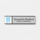 Logo für den benutzerdefinierten Zahnarztbüro-Empf Türschild (Vorderseite )