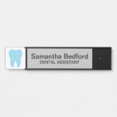 Logo für den benutzerdefinierten Zahnarztbüro-Empf Türschild (Vorderseite )