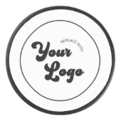 Logo für den benutzerspezifischen Circle Retro Rou Eishockey Puck (Vorderseite)