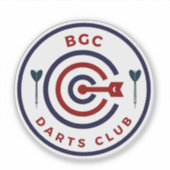 Logo für den BGC (Bonafacio Global City) Dart Club Aufkleber (Vorderseite)