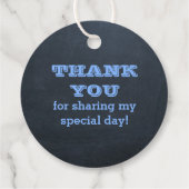 Logo für den blauen Namen der Karte Geschenkanhänger (Rückseite)