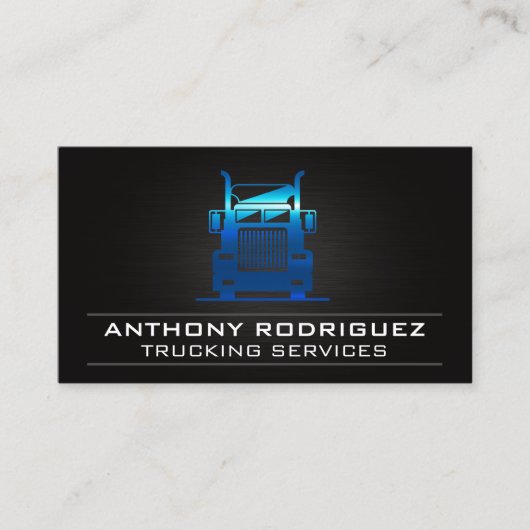 Logo für den Blue Metal Truck Visitenkarte (Vorderseite)