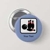 Logo für den Bowling individuell anpassbar Button (Vorne & Hinten)