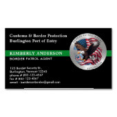 Logo für den Bundesstaatlichen Agent für die Grenz Magnetische Visitenkarte (Vorderseite)