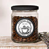 Logo für den Coffee Shop Runder Aufkleber