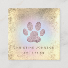 Logo für den Druck auf den IMITATEN des Heimtiersi Quadratische Visitenkarte