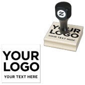 Logo für den Firmennamen im Text Gummistempel (Stempel)