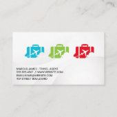 Logo für den Flugzeugkoffer Visitenkarte (Rückseite)