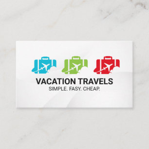 Logo für den Flugzeugkoffer Visitenkarte