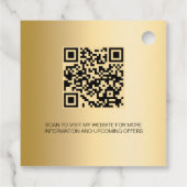 Logo für den Goldnamen QR-Code Geschenkanhänger (Rückseite)