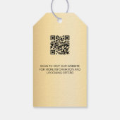 Logo für den Goldnamen QR-Code Geschenkanhänger (Rückseite)