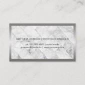 Logo für den Großmarkt | Finanzielle | | Marmor Visitenkarte (Rückseite)