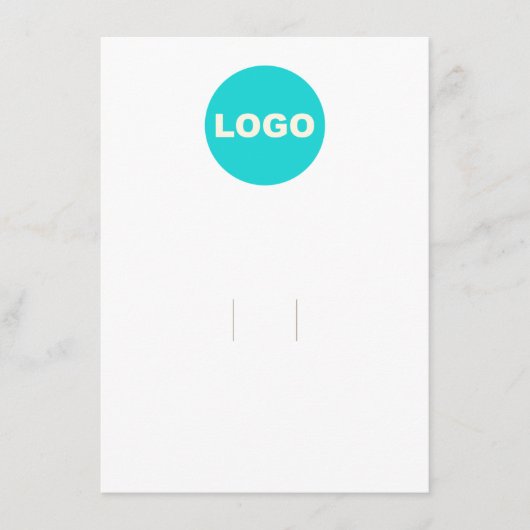 Logo für den Haarschnitt hinzufügen Begleitkarte (Vorderseite)