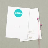 Logo für den Haarschnitt hinzufügen Begleitkarte