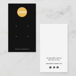 Logo für den Inhaber der schwarzen vier Stöcke mit Visitenkarte