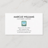 Logo für den Kundensupport Visitenkarte (Vorderseite)