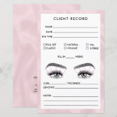 Logo für den Lash-Client-Record (Vorne/Hinten)