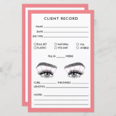 Logo für den Lash-Client-Record (Vorne/Hinten)