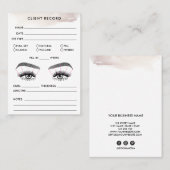 Logo für den Lash-Client-Record Visitenkarte (Vorne/Hinten)