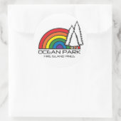 Logo für den Meerespark Runder Aufkleber (Tasche)