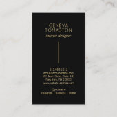 Logo für den Minimalistischen Pinselstrich Visitenkarte (Rückseite)