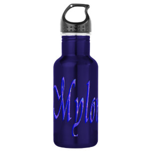 Logo für den Mylon-Namen, Trinkflasche