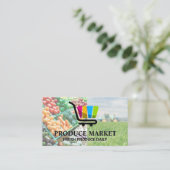 Logo für den Service zur Abgabe von Nahrungsmittel Visitenkarte (Stehend Vorderseite)