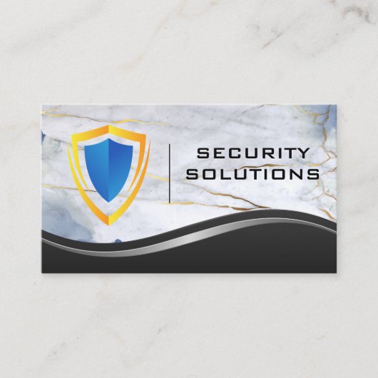 Logo für den Sicherheitsschild | Business Card für Visitenkarte (Vorderseite)