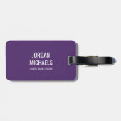 Logo für den Straßenzug von UAlbany Gepäckanhänger (Rückseite horizontal)