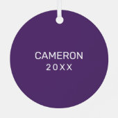 Logo für den Straßenzug von UAlbany Ornament Aus Metall (Rückseite)