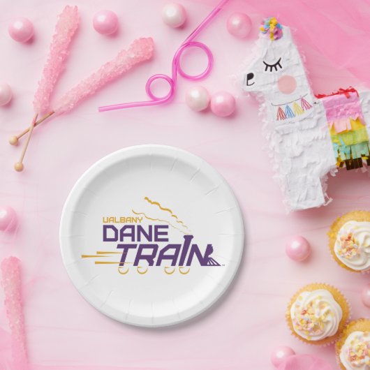 Logo für den Straßenzug von UAlbany Pappteller (Party)