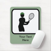 Logo für den Tennisspieler Mousepad (Mit Mouse)