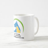 Logo für den Tierdienst für Haustiere Kaffeetasse (VorderseiteRechts)