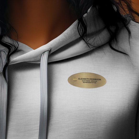 Logo für den Unternehmensbediensteten Namenschild