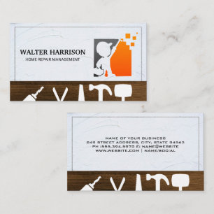 Logo für den Zimmerservice Gebäude Tools Visitenkarte
