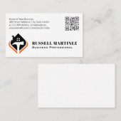 Logo für den Zimmerservice | QR Code Business Card Visitenkarte (Vorne/Hinten)