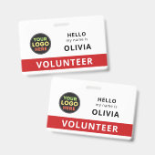 Logo für die Abzeichen-Clip-Veranstaltung Ausweis (Vorder- & Rückseite)