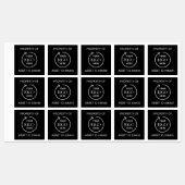 Logo für die Asset-ID | Eigentum von Unternehmen B Etiketten (Blatt)