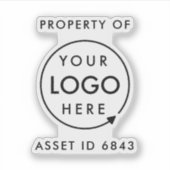 Logo für die Asset-ID | Gesellschaftsvermögen Aufkleber (Vorderseite)