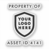 Logo für die Asset-ID | Gesellschaftsvermögen Aufkleber (Vorderseite)