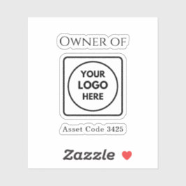 Logo für die Asset-ID | Gütezeichen des Unternehme Aufkleber