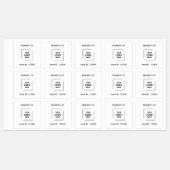 Logo für die Asset-ID | Gütezeichen des Unternehme Etiketten (Blatt)