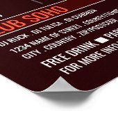 Logo für die Aufnahme, Berufliche DJ-Werbung Poster (Ecke)