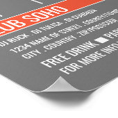 Logo für die Aufnahme, Berufliche DJ-Werbung Poster (Ecke)