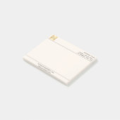 Logo für die Beige-Creme Post-it Klebezettel (angewinkelt)