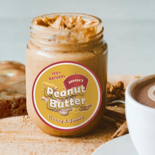 Logo für die berufliche Verpackung von Peanut-Butt Runder Aufkleber