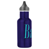 Logo für die blaue Barriere, Trinkflasche (Links)