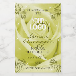 Logo für die Blume von Gelben Rosen, Produktmarken Lebensmitteletikett